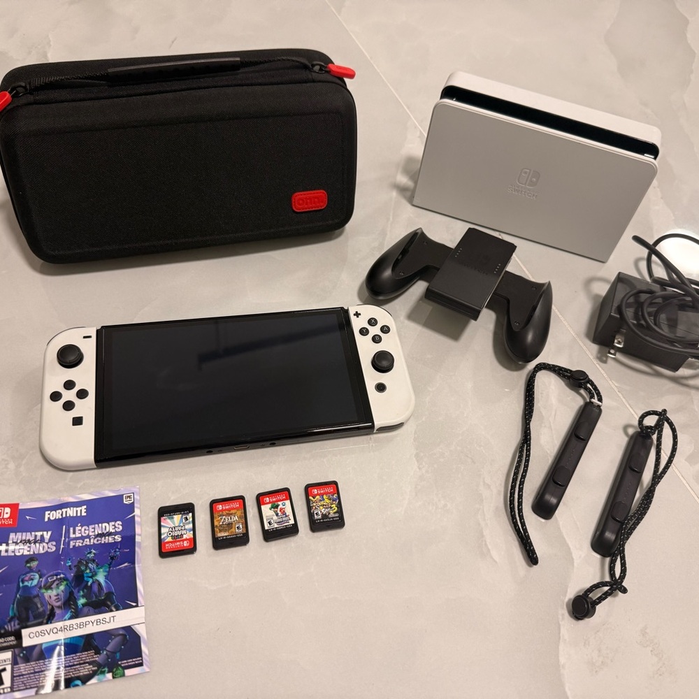 Nintendo Switch OLED Console - Black and White